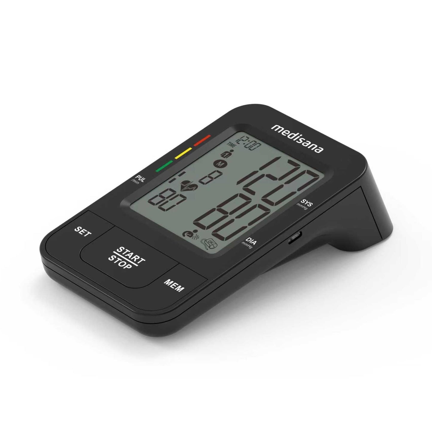 Medisana Blood Pressure Monitor with 2x199 Sets Memory, Automatic Upper Arm Blood Pressure Monitors for Home Use, LCD Digital Display, Adjustable Large Cuff