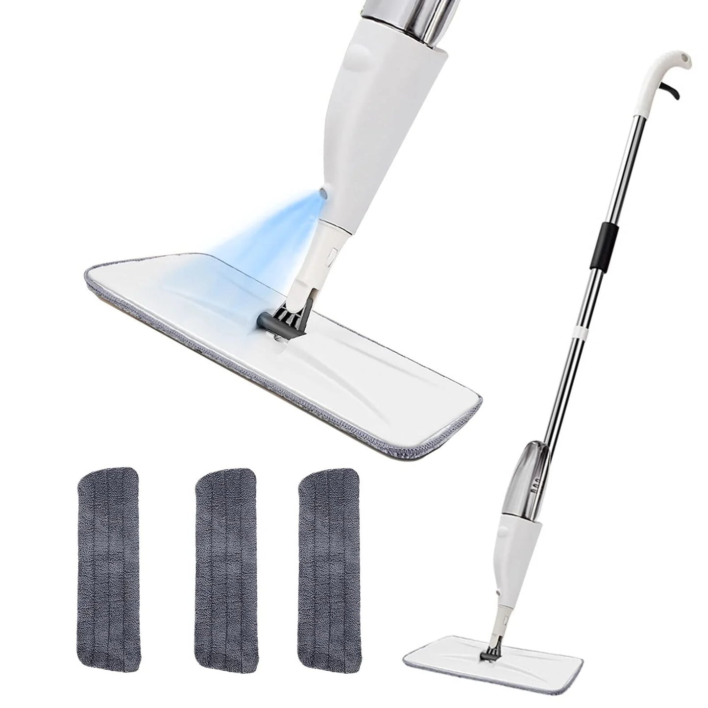 ALLJOY Spray Mops Wet Mops for Floor Cleaning - Microfiber Dust Mop with 3X Washable Pads Floor Mop with Sprayer Wood Floor Mops Commercial Home