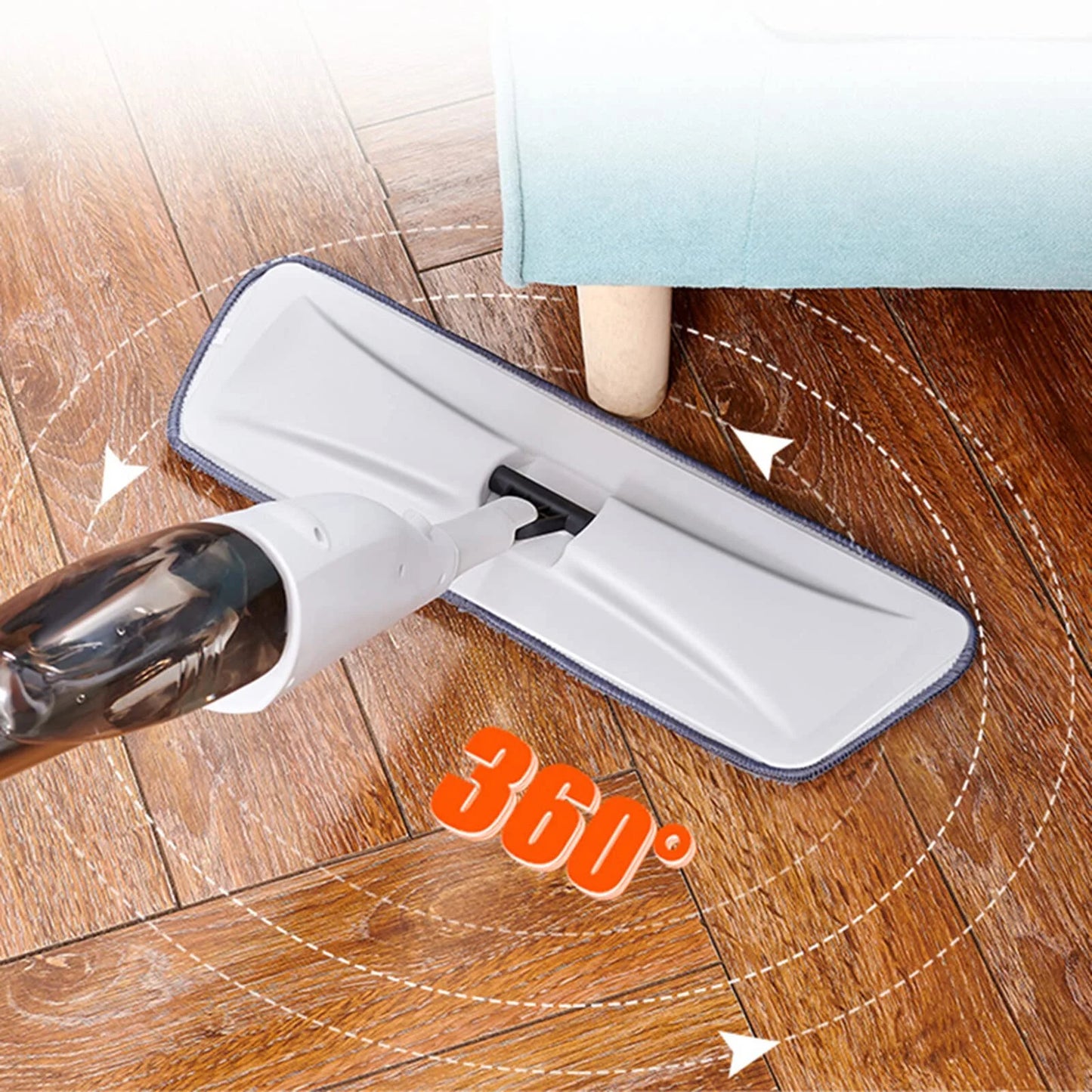 ALLJOY Spray Mops Wet Mops for Floor Cleaning - Microfiber Dust Mop with 3X Washable Pads Floor Mop with Sprayer Wood Floor Mops Commercial Home