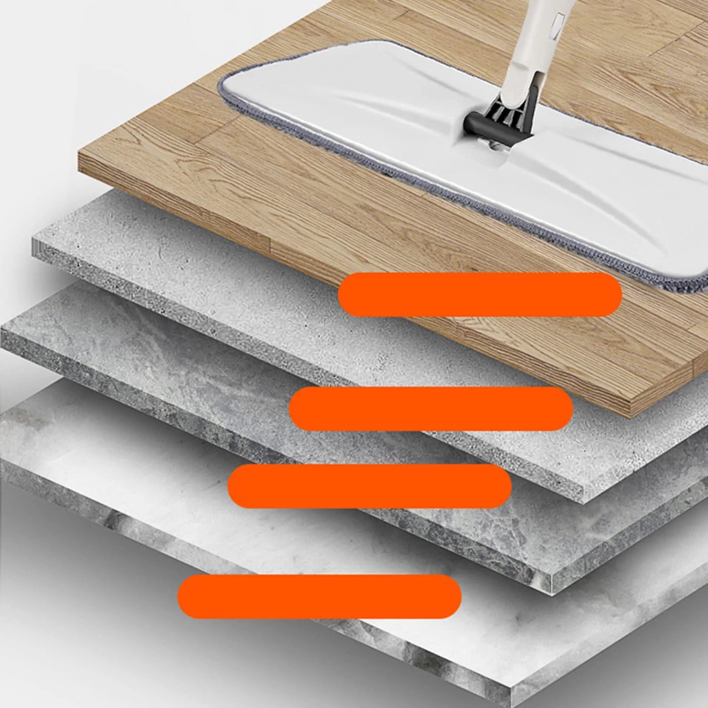 ALLJOY Spray Mops Wet Mops for Floor Cleaning - Microfiber Dust Mop with 3X Washable Pads Floor Mop with Sprayer Wood Floor Mops Commercial Home