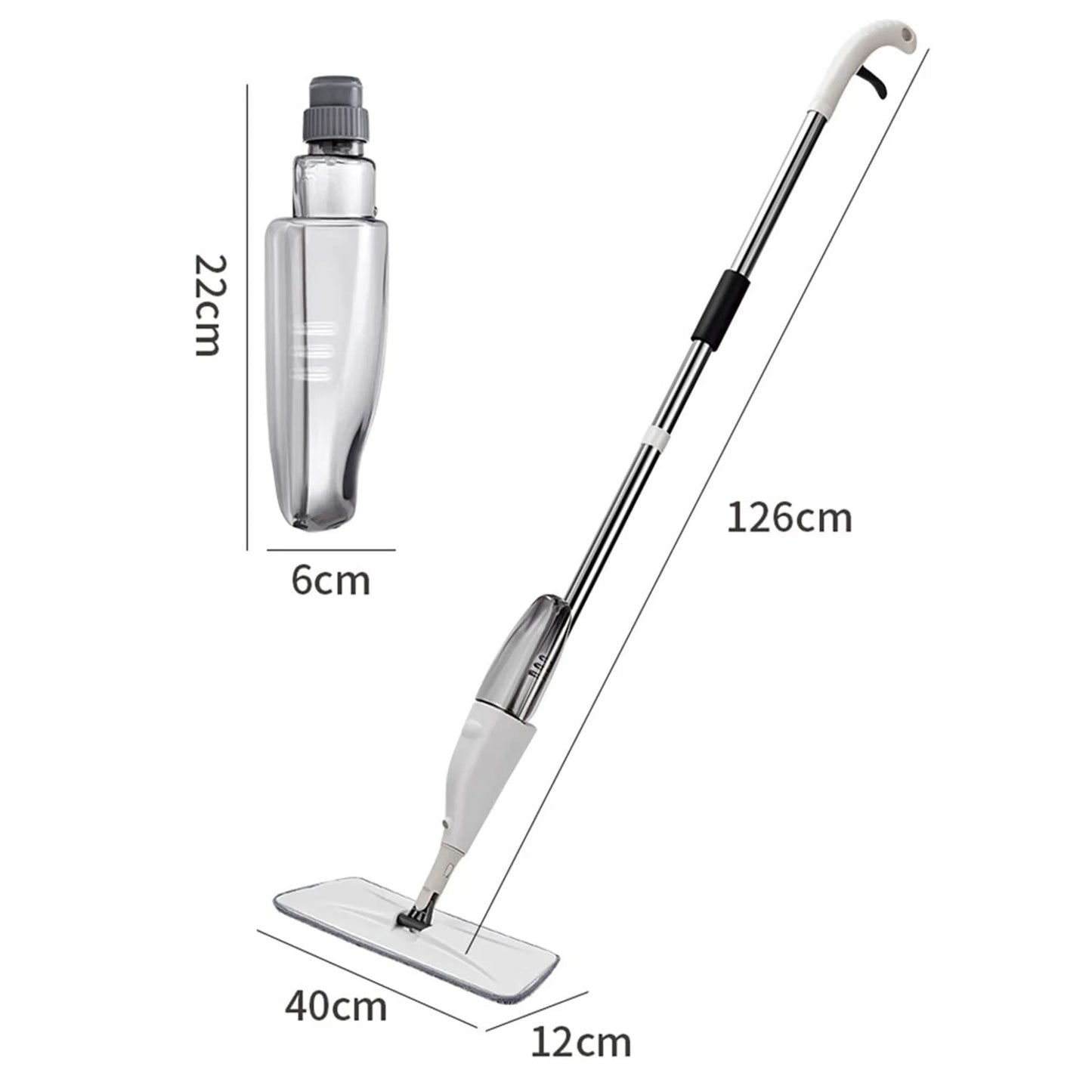 ALLJOY Spray Mops Wet Mops for Floor Cleaning - Microfiber Dust Mop with 3X Washable Pads Floor Mop with Sprayer Wood Floor Mops Commercial Home