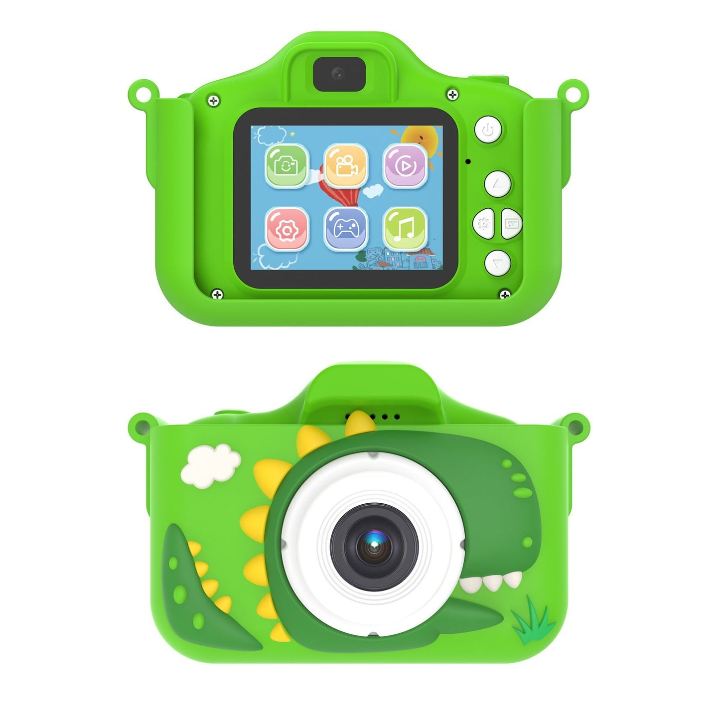 ALLJOY Dinosaur Kids Camera, Christmas Birthday Gifts for Girls Boys 3-12, 1080P HD Selfie Digital Video Camera for Toddlers, Cute Portable Little Girls Boys Gifts Toys for 3 4 5 6 7 8 9 Years Old