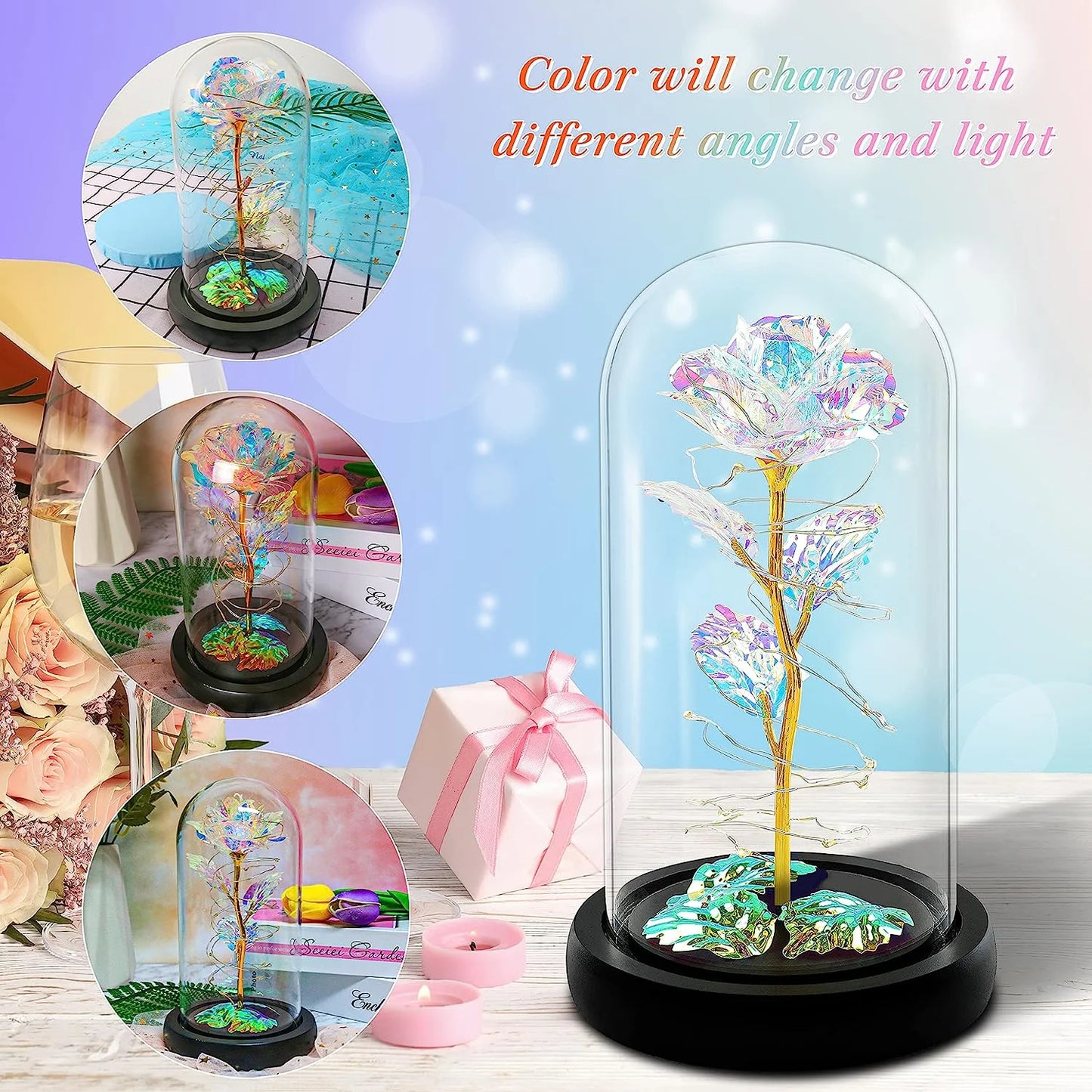 ALLJOY Unique Rose Birthday Gifts for Women Mom Girlfriend Wife  Christmas Mothers Day Valentines Day Anniversary Gift for Women Her