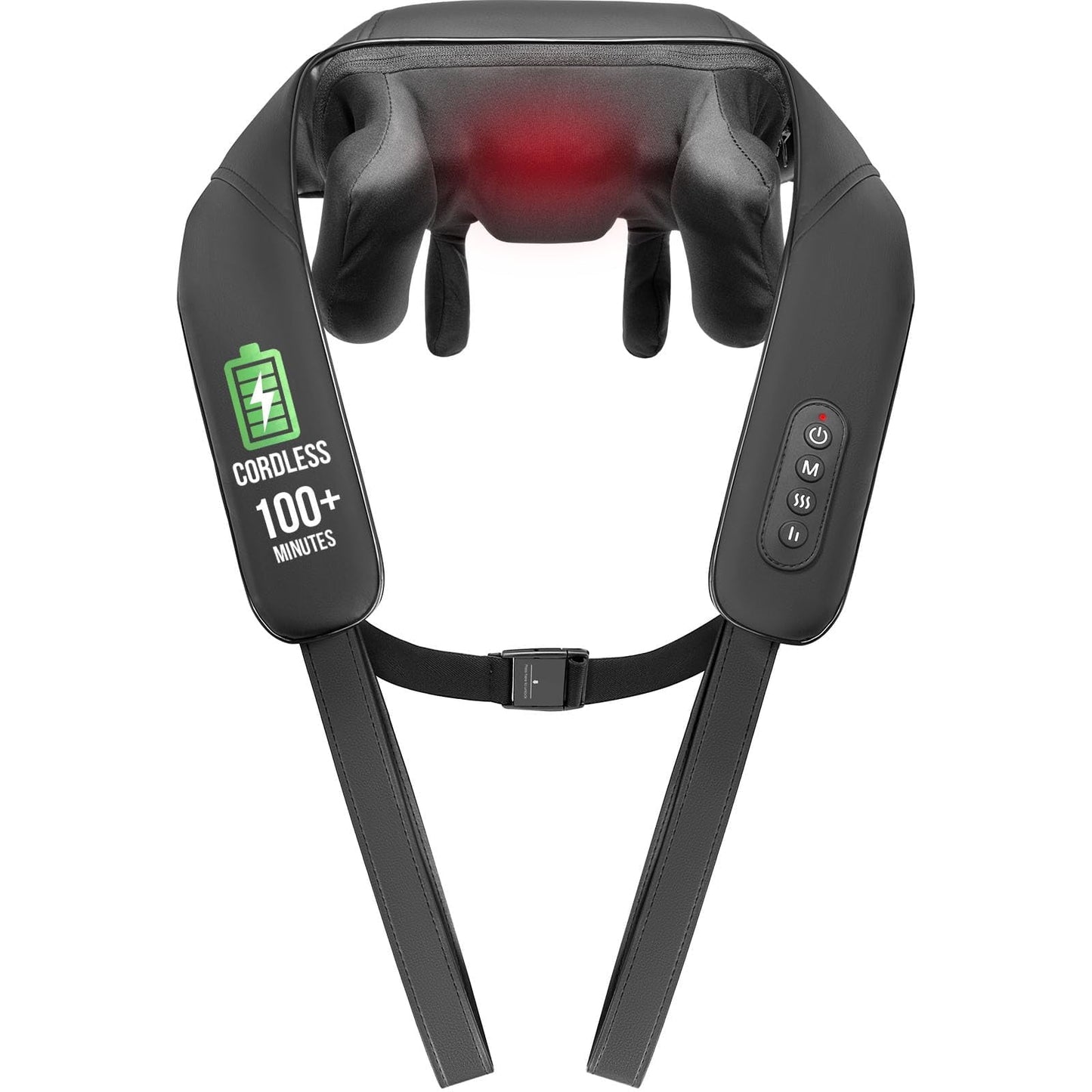 ALLJOY Neck and Shoulder Massager with Heat, Cordless Shiatsu 6D Deep Tissue Kneading Massage for Neck