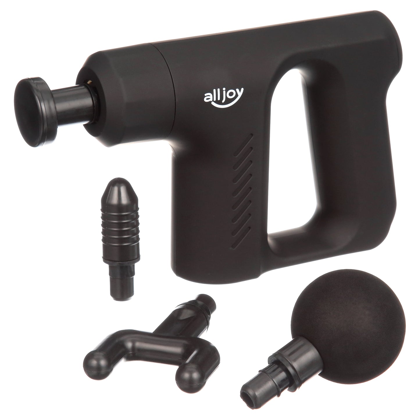 ALLJOY Mini Massage Gun - Powerful Portable Percussion Massager for Deep Tissue Pain Relief, Electric Handheld Muscle Massage Gun with Super-Quiet, 4 Interchangeable Heads