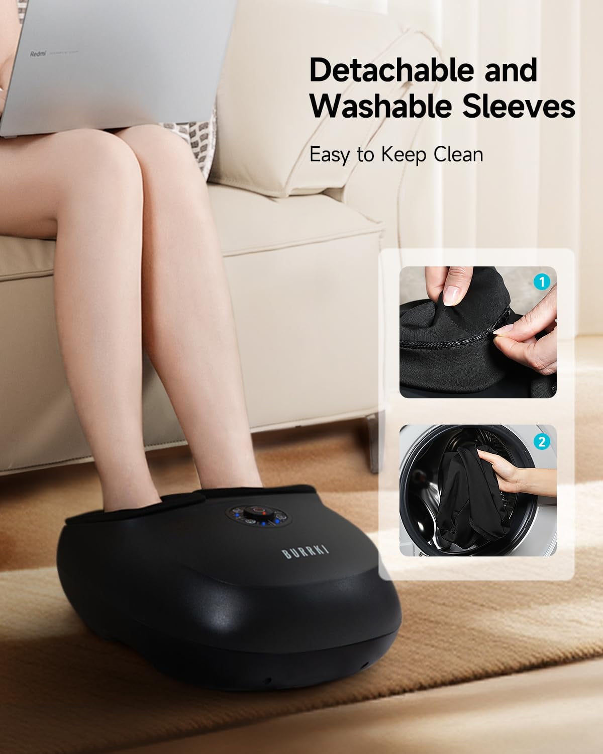 BURRKI Shiatsu Foot Massager with Heat