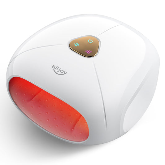 ALLJOY Cordless Hand Massager with Heat and Compression for Finger and Wrist Massager Machine for Pain Relief, Mothers Day Gifts
