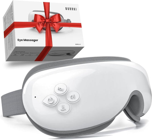 BURRKI Eye Massager with Heat, with Compression and Bluetooth