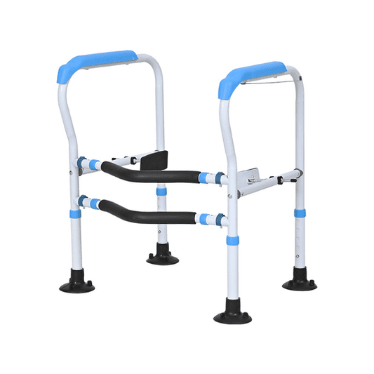 Faine Toilet Safety Frames, Study Toilet Safety Rails for Elderly and Handicap, Adjustable Bathroom Toilet Handles