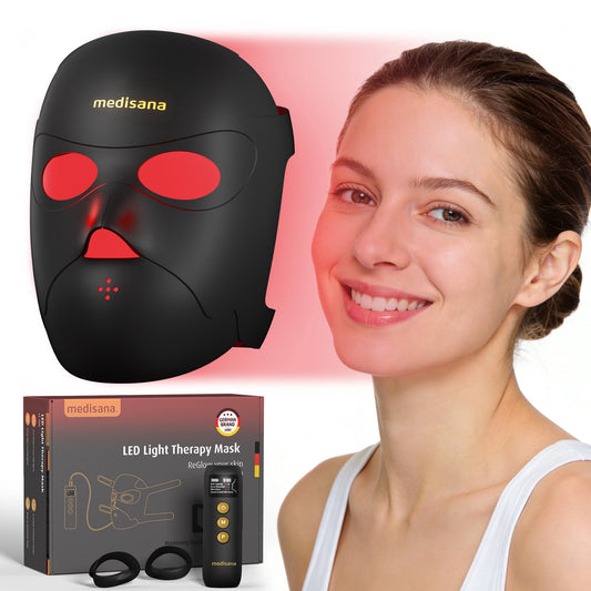 Medisana 3D Red Light Therapy for Face, Facial Fit Red Light Therapy Mask with 3 Modes, 830NM Infrared, Cordless Red & Blue Light Mask, 5200mAh Rechargeable, 112 LED for Anti-Aging Skin Care