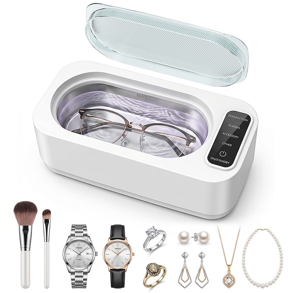 Okjoy Ultrasonic Jewelry Cleaner, 12oz 47Khz Ultrasonic Cleaner for Rings, Glasses, Jewelry