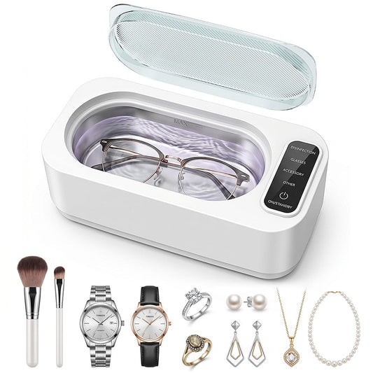 Okjoy Ultrasonic Jewelry Cleaner, 12oz 47Khz Ultrasonic Cleaner for Rings, Glasses, Jewelry