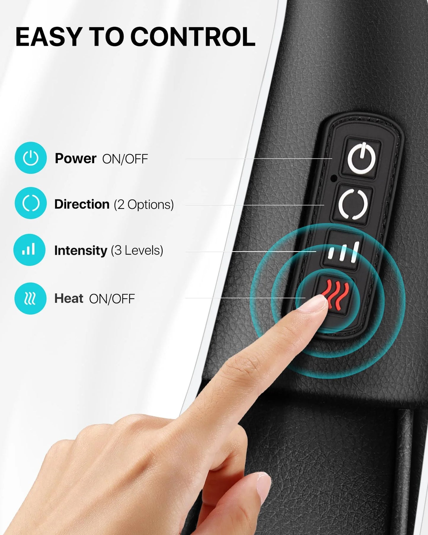 ALLJOY Shiatsu Shoulder and Neck Massager with Heating, Electric Deep Tissue 3D Kneading Massager to Relieve Whole Body Muscle Pain, Use at Home, Car, Office