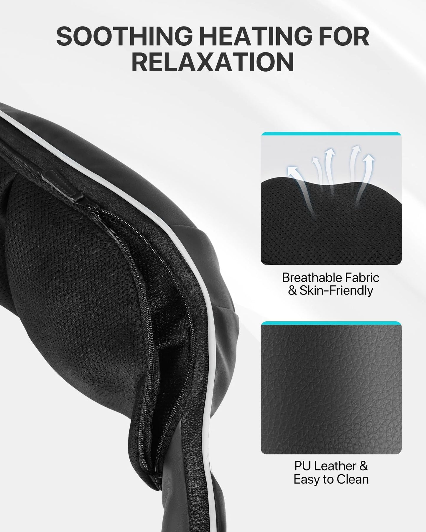 ALLJOY Shiatsu Shoulder and Neck Massager with Heating, Electric Deep Tissue 3D Kneading Massager to Relieve Whole Body Muscle Pain, Use at Home, Car, Office