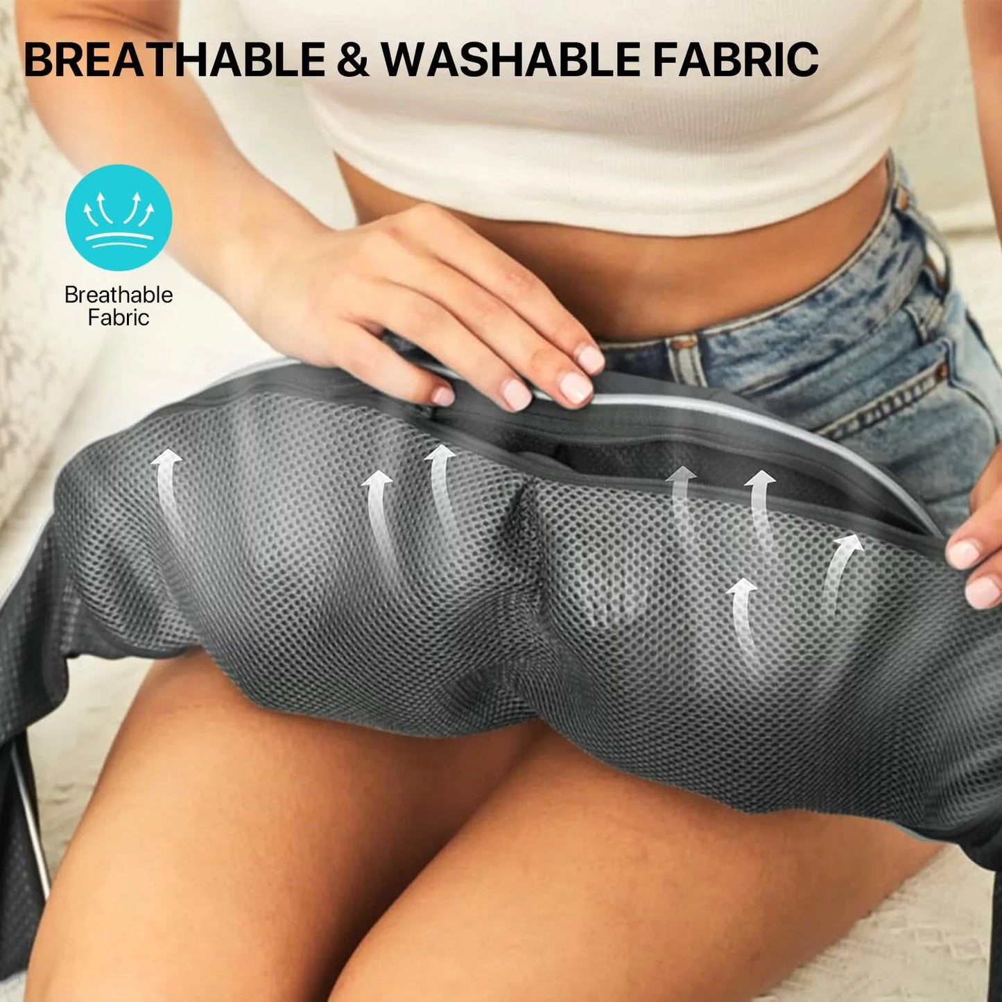 ALLJOY Cordless Neck Massager with Heat, Rechargeable Shiatsu Back Shoulder and Neck Massager Deep 3D Kneading Massager for Muscle Pain Relief, Best Gifts for Women Men Mom Dad