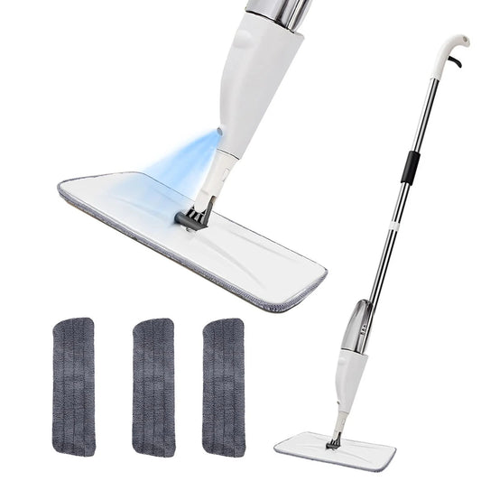 ALLJOY Spray Mops Wet Mops for Floor Cleaning - Microfiber Dust Mop with 3X Washable Pads Floor Mop with Sprayer Wood Floor Mops Commercial Home