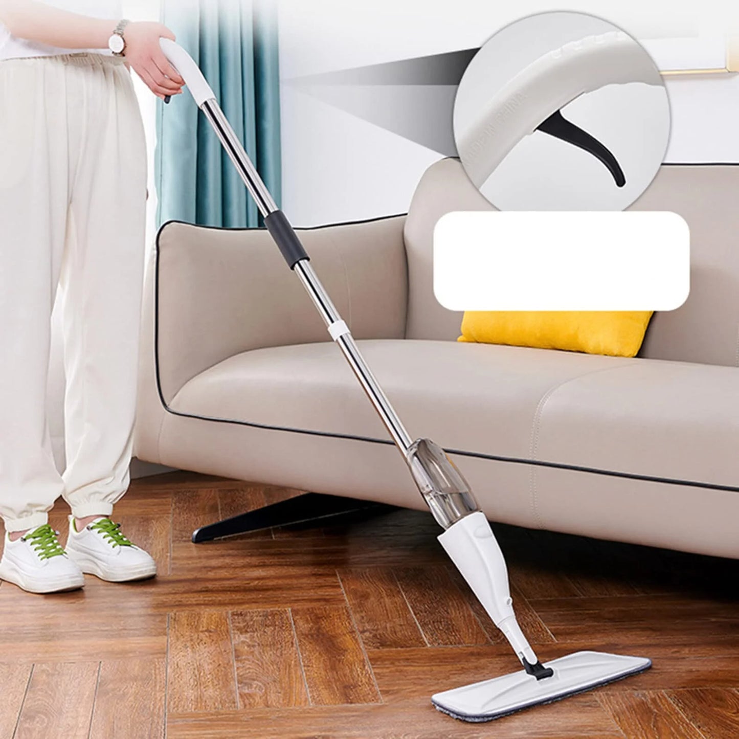 ALLJOY Spray Mops Wet Mops for Floor Cleaning - Microfiber Dust Mop with 3X Washable Pads Floor Mop with Sprayer Wood Floor Mops Commercial Home
