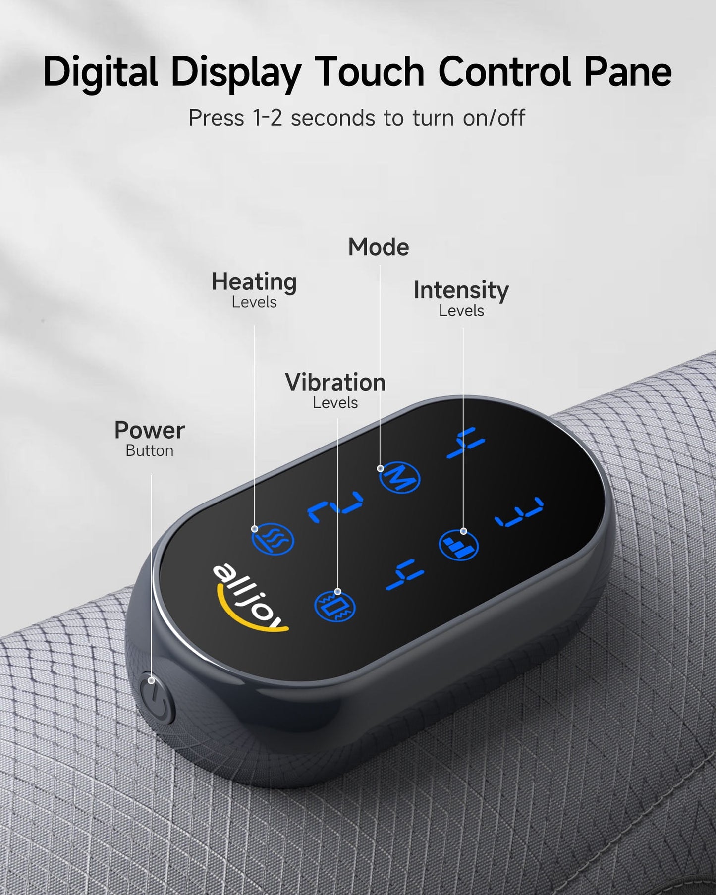 ALLJOY Calf Massager Cordless with Heat and Vibration, Leg Massager Wireless for Circulation and Pain Relief Arm Massager with 3 Modes Intensities, Gifts for Mom Dad, Friends, Athletes (A Pair)