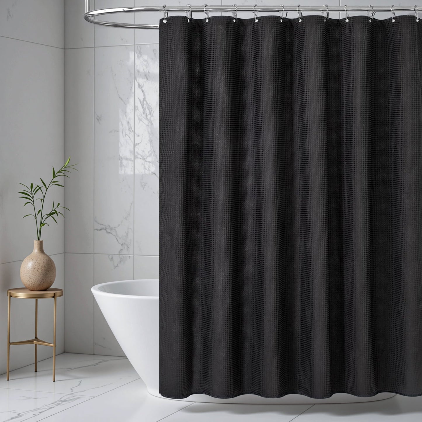 ALLJOY 20Pcs Black Bathroom Accessories Sets Bath Accessories Sets