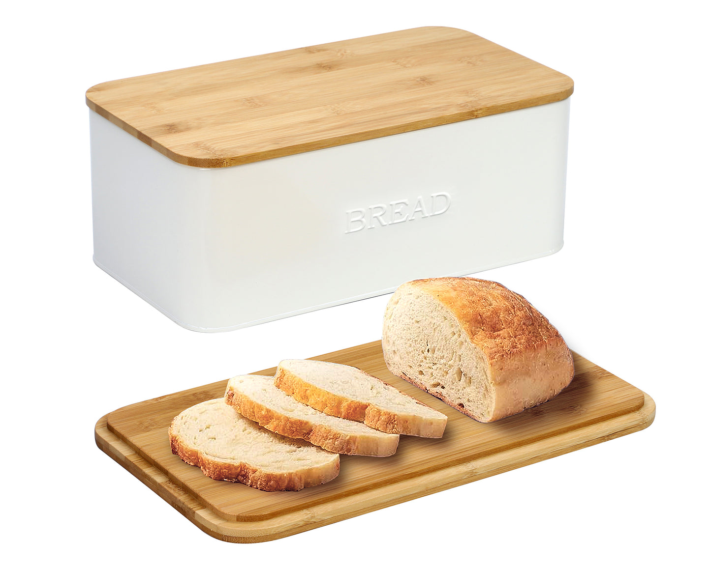 ALLJOY Bread Box Bread Boxes for Kitchen Counter Airtight, Time Recording Bread Storage Container with Lid, Bread Keeper for Homemade Bread, Toast, Bagel, Donut and Cookies, Grey
