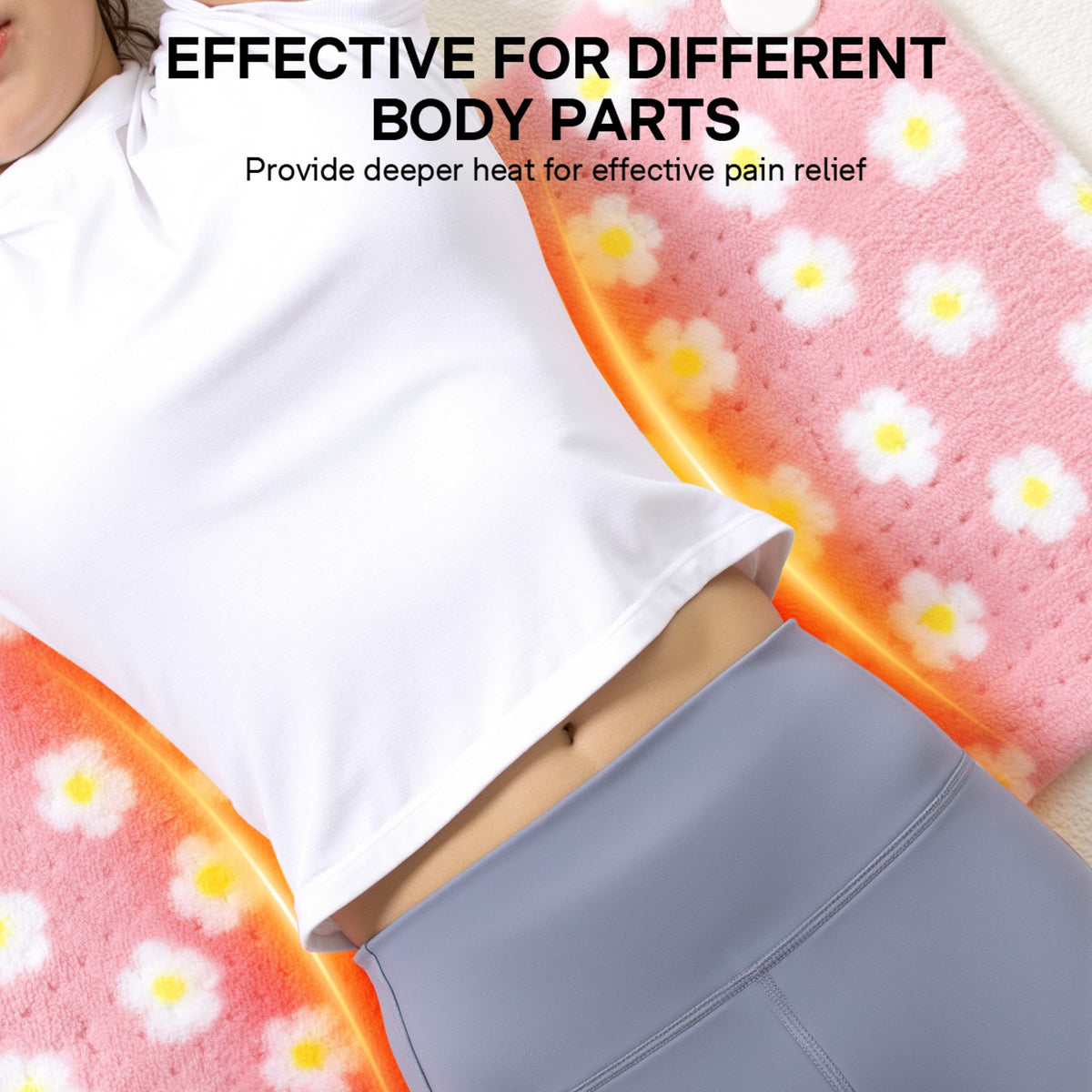 ALLJOY Heating Pad, Extra Large 33"x17" Electric Heat Pad for Back, Neck, and Shoulder Pain Relief, King Size