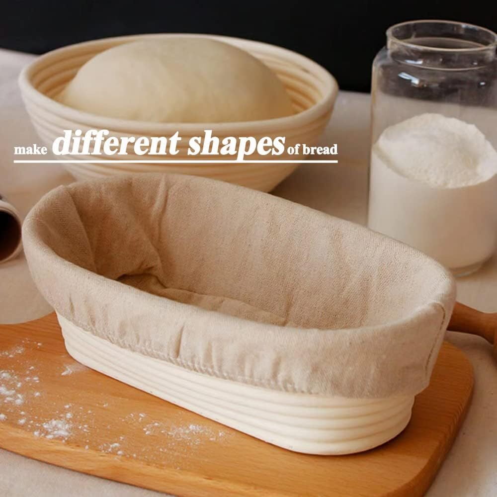 ALLJOY Bread Proofing Baskets Set of 2 10 inch