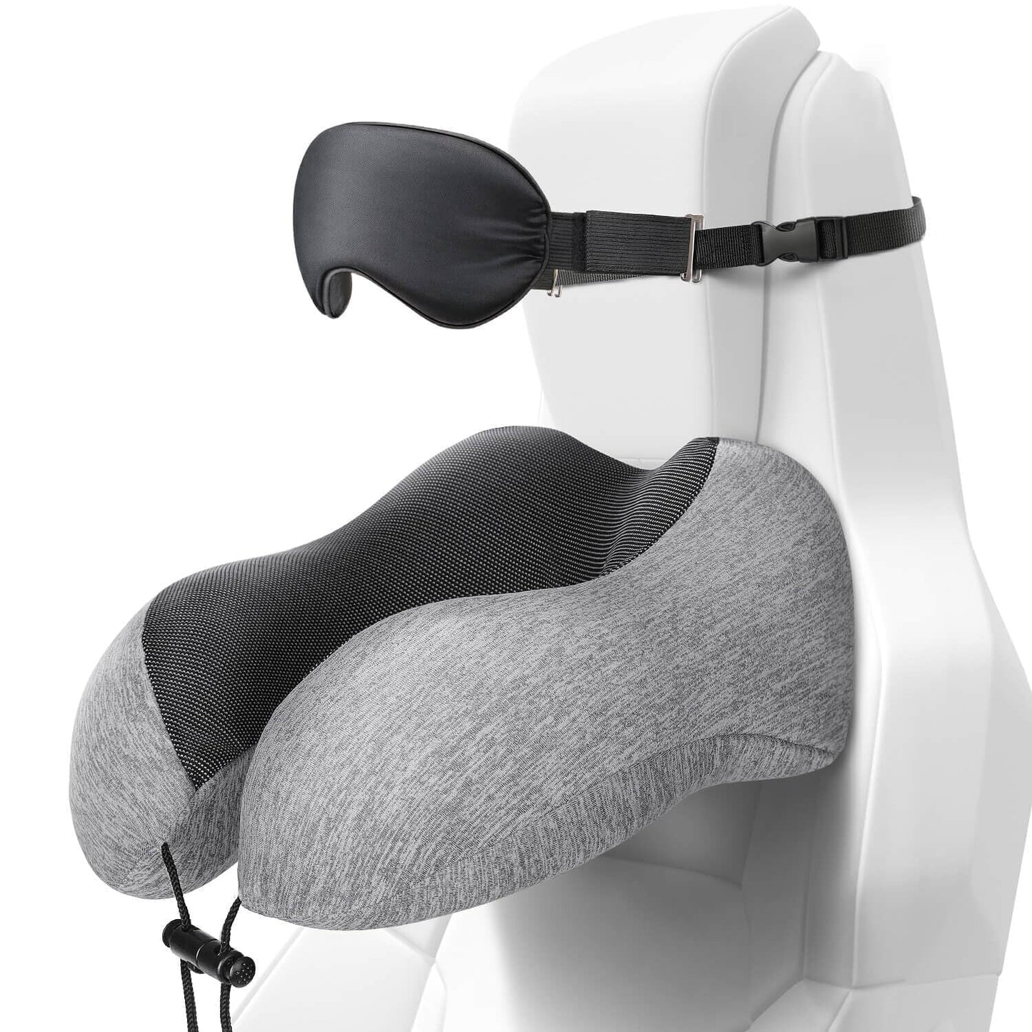 ALLJOY Travel Neck Pillow for Sleeping,100% Pure Memory Foam