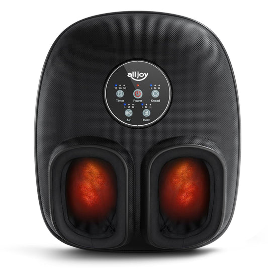 ALLJOY Foot Massager Machine with Heat, Rolling, Compression and